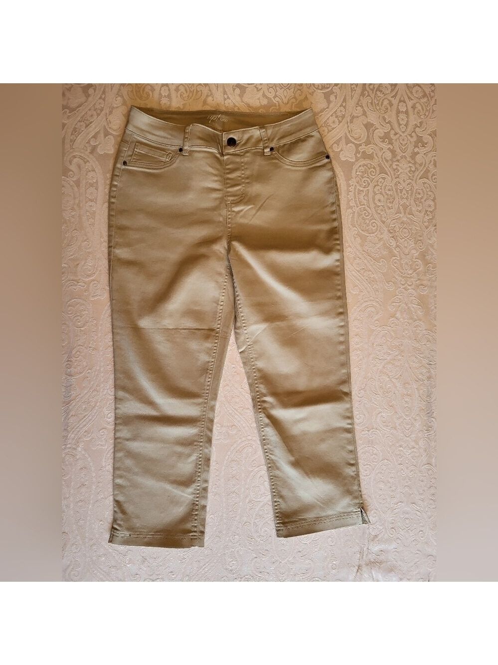 Up! Women's Skinny Cropped Pants in Tan, Size 10, NWOT